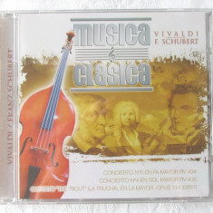 "VIVALDI / F. SCHUBERT. Musica Clasica". CD nou