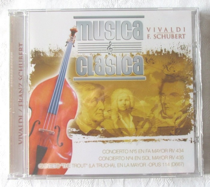 &quot;VIVALDI / F. SCHUBERT. Musica Clasica&quot;. CD nou