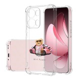 Husa antisoc pentru oppo reno13 pro, airbag pro, transparent, girl power