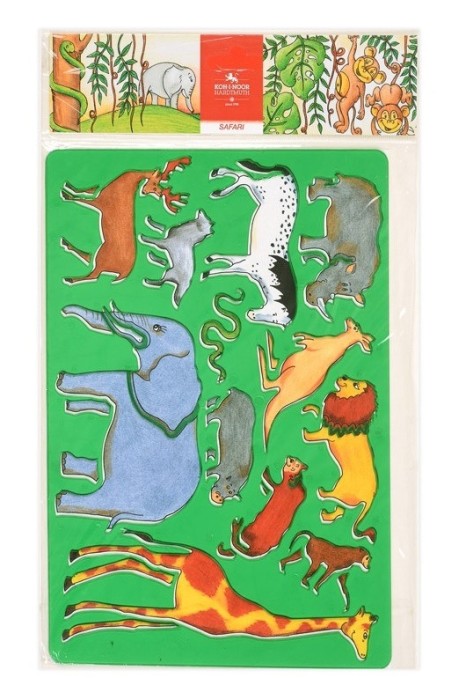 Sablon 12 animale safari Koh-I-Noor