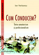 Cum conducem? Intre amatorism si profesionalism - Ion Verboncu foto