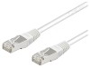 Patch cord SF/UTP Cat5e PVC Alb 0.25m, Goobay