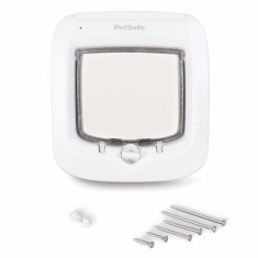 PetSafe Ușă pentru pisici, cu microcip, alb, PPA19-16145 foto