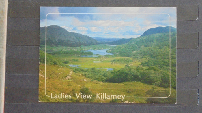 IRLANDA - LADIES VIEW, KILLARNEY - PEISAJ CU CELE 3 LACURI DINTRE MUNTI -