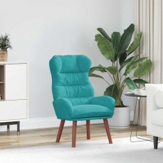 vidaXL Fotoliu de relaxare Turcoaz 69 x 74 x 93 cm Catifea 42001896