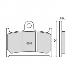 Placute frana Yamaha TZ 125 fata Cod Produs: MX_NEW 225103030RM