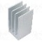 Radiator extrudat, aluminiu, 37.5mm x 35mm, naturala, FISCHER ELEKTRONIK - SK 654 37,5 AL