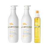 Cumpara ieftin Set pentru par blond, Milk Shake, Sweet Camomile, Sampon 1000ml + Balsam 1000ml + Leave In 150ml