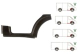 Prag Ford Transit (V184/5) 05.2000-04.2006, Transit/Tourneo 2006-2013 sub Usa Fata Dreapta , 1/3 segment aripa fata interior si 1/3 stalp, prag din m, Rapid