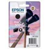 Epson original ink C13T02V14010, T02V140, 502, black, 210str., 4.6ml