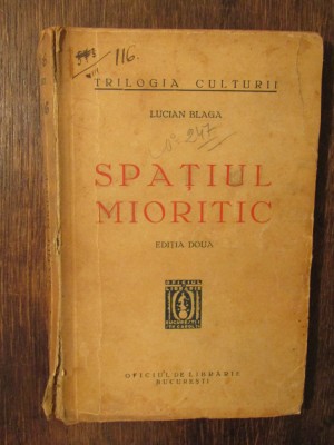 Spațiul mioritic - Lucian Blaga foto