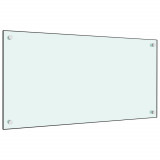 Gossi panou antistropi de bucatarie, alb, 80x40 cm, sticla securizata