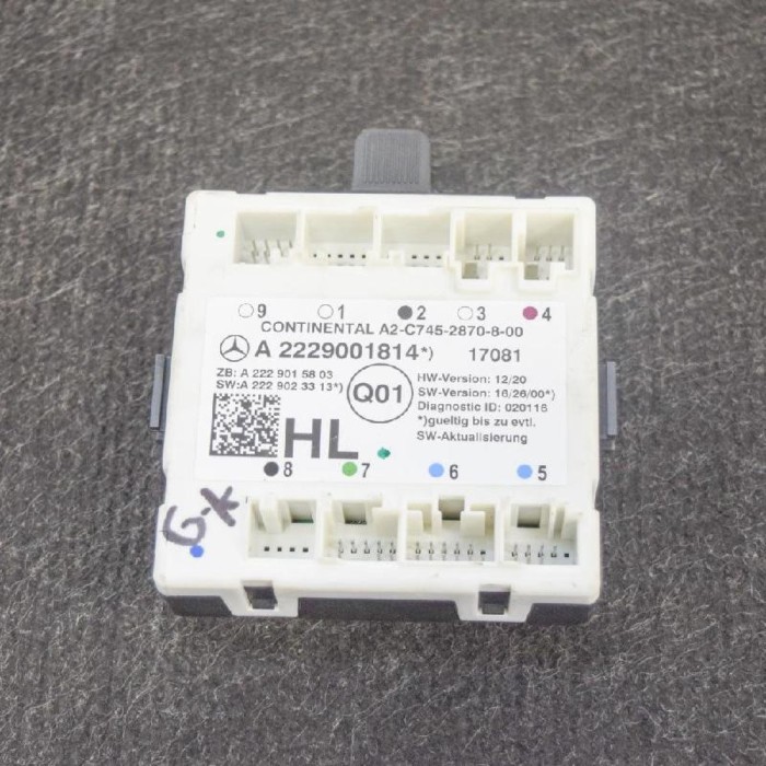 Modul de control ușă st&acirc;nga spate MERCEDES-BENZ GLC X253, C253 2017 OEM: A2229001814,A2229023313,A2229015803,A2-C745-2870-8-00 | 10466116