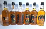 6 BRANDY DE VIN 3 VALLETTI, CL 75 GR 40 ANI 1970, ETICHETE UR&Acirc;TE CONFORM FOTOGRAFIEI