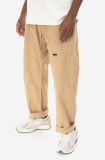 Gramicci pantaloni de bumbac Gadget Pant culoarea maro, drept, G105.OGT