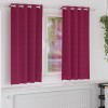 VidaXL Perdele cu perdele 2 pcs Roșu Vin 175 x 140 cm Poliester