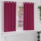 vidaXL Perdele cu perdele 2 pcs Roșu Vin 175 x 140 cm Poliester