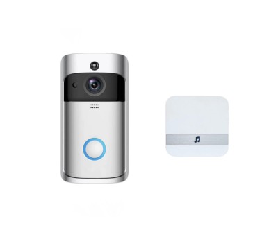 Sonerie Video Camera HD WiFi, conexiune wireless, senzor miscare, Night Mode, compatibil iOS si Android, detector audio, camera supraveghere fara fir, foto