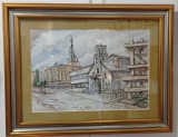 Grafica ,, Piata Ovidiu Constanta&bdquo;, Peisaje, Ulei, Realism