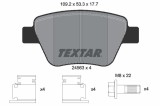 TEXTAR 2456301 Q+ set placute frana,frana disc