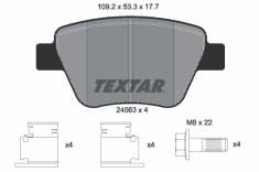 TEXTAR 2456301 Q+ set placute frana,frana disc foto