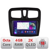 Navigatie Dacia Sandero 2012-2020 var B Android Octa Core Ecran 2K QLED GPS 4G 4+32GB 360 kit-sandero-variantb+EDT-E409-2K CarStore Technology
