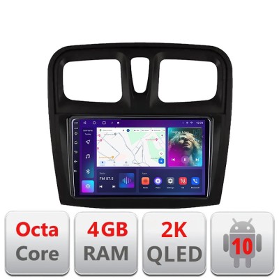 Navigatie Dacia Sandero 2012-2020 var B Android Octa Core Ecran 2K QLED GPS 4G 4+32GB 360 kit-sandero-variantb+EDT-E409-2K CarStore Technology foto