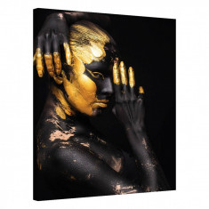 Tablou Canvas, Tablofy, Golden Posture, Printat Digital, 90 × 120 cm