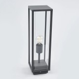 Lampa pentru gradina Annalea, aluminiu/sticla, gri grafit, 14 x 14 x 50 cm