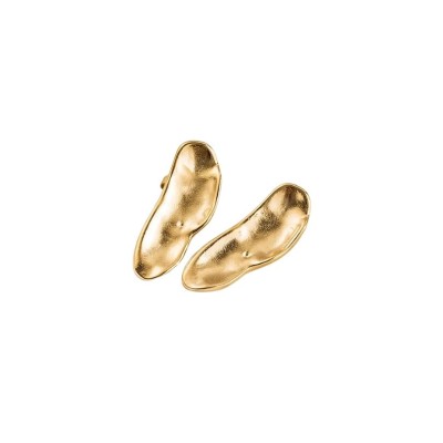 Cercei placati cu aur Forma Abstracta foto