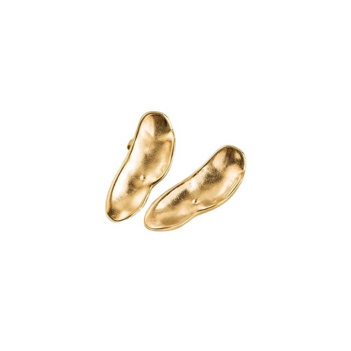 Cercei placati cu aur Forma Abstracta