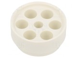 Insert presetupă elastomer 12mm, 6 orificii
