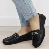 Mocasini negri de tip loafers din piele naturala 0511 01