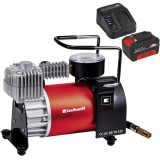 Einhell CC-AC 35/10 12V PXC + Starter Kit - Compresor auto 35 l/min 10 bar + Set 1 acumulator si incarcator Li-Ion 18 V 4 Ah
