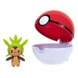 Set 2 figurine - Clip n Go - Pokemon - Chespin &amp; Poke Ball | Jazwares
