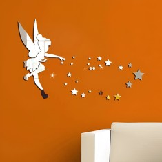 Sticker Acril Decorativ, Zana Buna de Argint