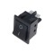 Intrerupator ROCKER DPST 4 pini 2 pozitii OFF-ON 15A 250VAC cu retinere negru Ninigi RS2013C3BK
