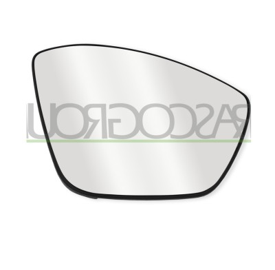 Geam oglinda exterioara OPEL MOKKA, 12.2020-; PEUGEOT 508, 09.2018-06.2023, partea dreapta, View Max, cu incalzire; sticla convexa; sticla crom; pent foto