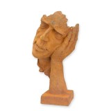 Nu auzi raul-statueta din fonta antik rusty RC-94
