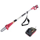 Cumpara ieftin Drujba electrica pentru crengi cu maner telescopic, 20 V Li-Ion, cu acumulator 4 Ah, incarcator, Worcraft