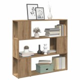 Bibliotecă/Separator de cameră, stejar artizanal, 100x24x94 cm