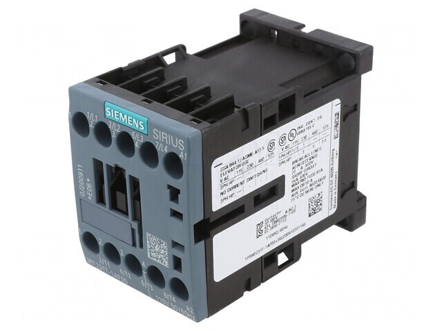 Contactor 4P 110VAC 12A pentru şină DIN