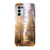 Husa compatibila cu Oppo Find X5 Pro model Forest fall road, Silicon, TPU, Viceversa, Transparent, Carcasa