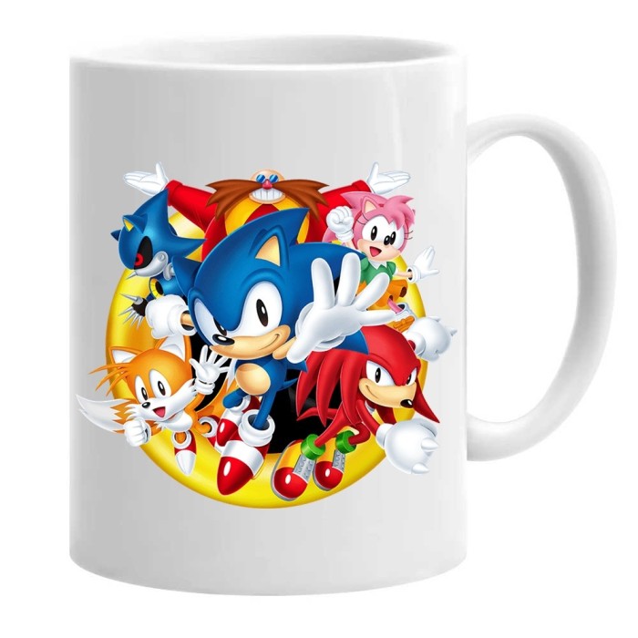 Cana alba personalizata sonic mania adventures, INOVATIX&reg;. 330 ml