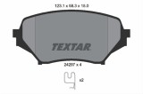 Set placute frana TEXTAR 2429701