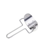 Taietor metalic aluat galuste,argintiu16.5x9.5 cm