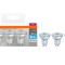 Set 3 becuri LED Osram Base Par16 50, GU10, 4.3W (50W), 350 lm, temperatura lumina (4000K) - RESIGILAT