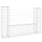 Cos de gabion in forma de U, 2 stalpi, 140x20x100 cm, fier
