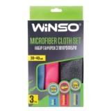 Cumpara ieftin Set 3 Bucăți Lavete Microfibră Winso 30x40 cm
