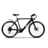 Bicicleta electrica W6 city, tip semicursa clasica , motor 250W, acumulator 36V 7.8Ah Li-Ion - Negru